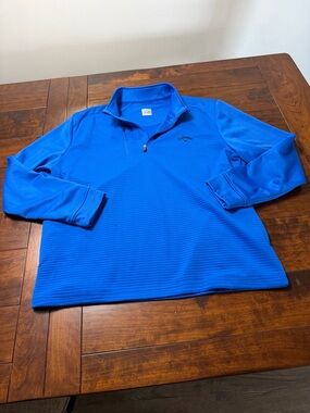 Callaway Performance Quarter-Zip Pullover in Royal Blue